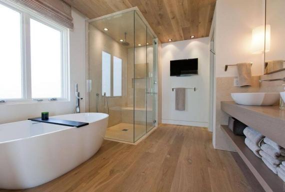 Mẫu nhà vệ sinh đẹp thi công với tấm lót sàn nhà tắm chống thấm | DURAflex