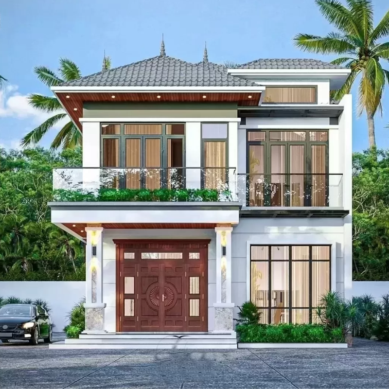 40+ Mẫu nhà 2 tầng 4 phòng ngủ dưới 1 tỷ đẹp, xu hướng hiện nay