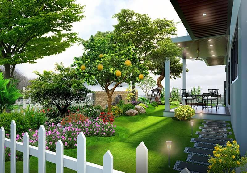 99+ Mẫu thiết kế sân vườn đẹp tự làm, đơn giản, HOT nhất 2025