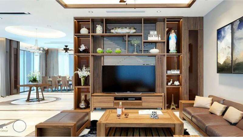 45+ Mẫu vách ngăn phòng khách và bếp đẹp, hiện đại, giá tốt nhất