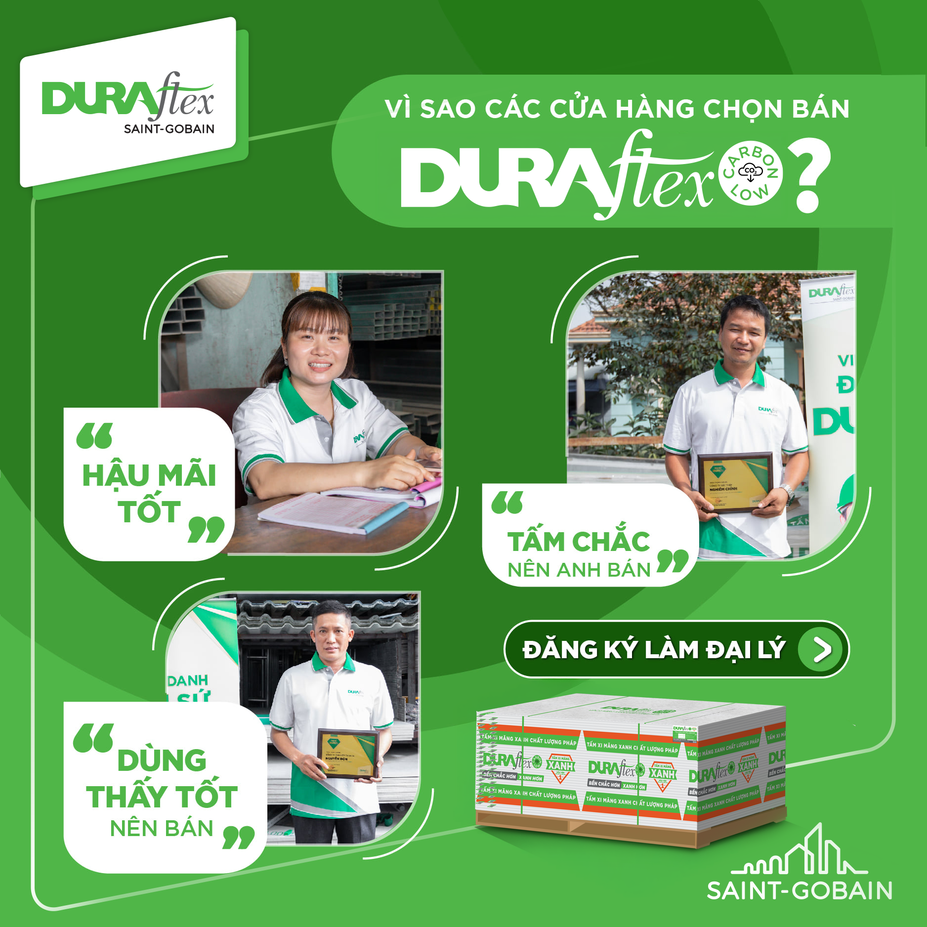 vì sao các cửa hàng chọn DURAflex đồng hành