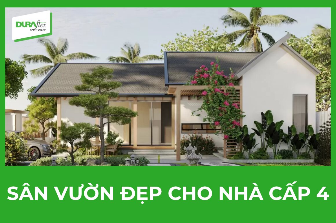 Sân vườn đẹp cho nhà cấp 4
