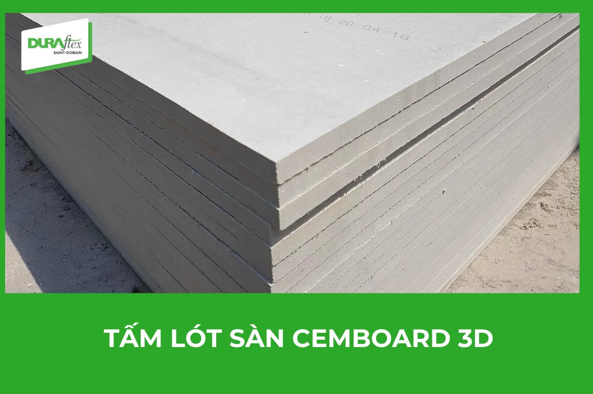 Tấm lót sàn cemboard 3D