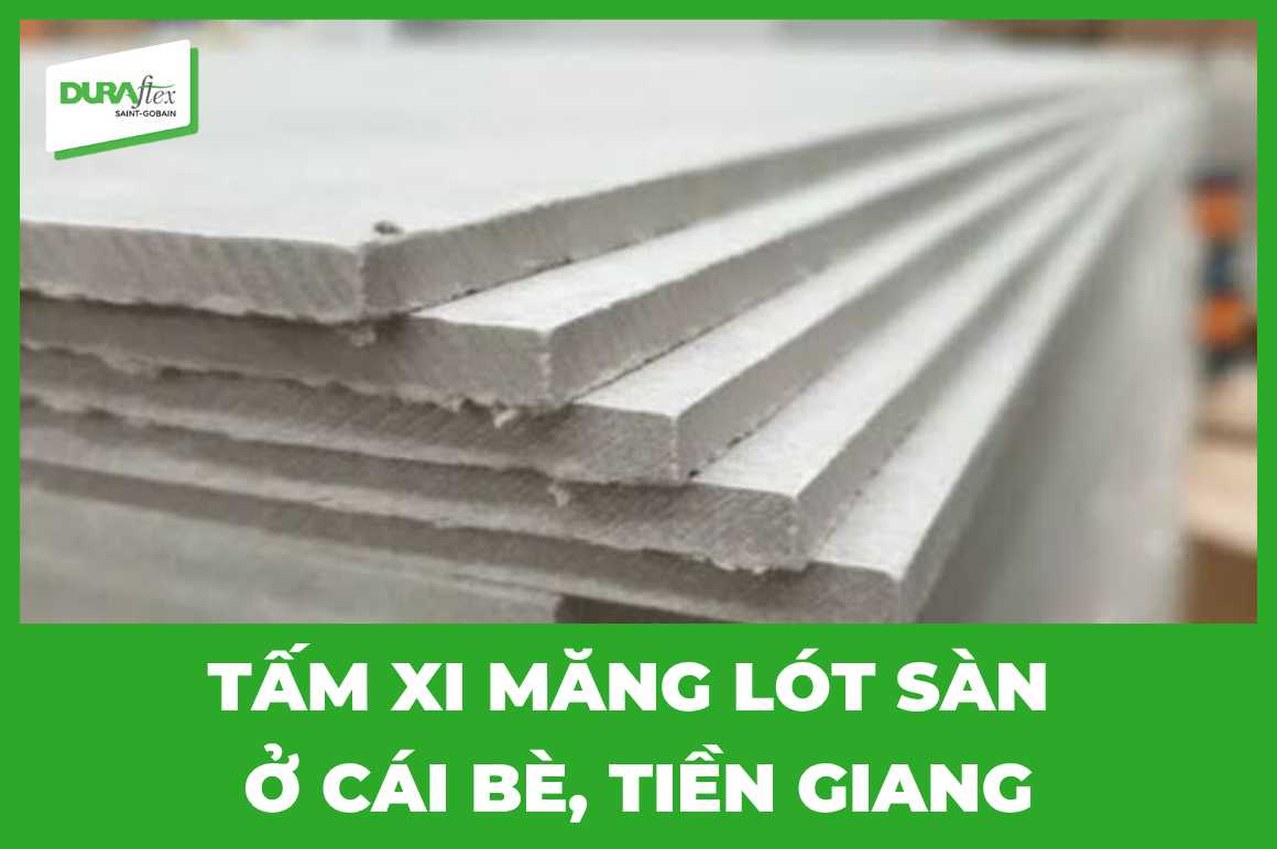 Tấm xi măng lót sàn ở cái bè, tiền giang