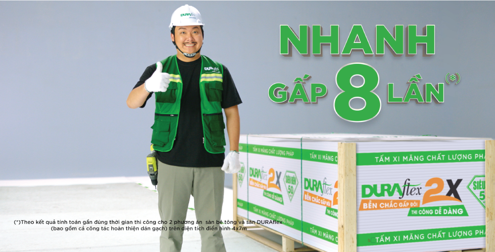 Tấm xi măng sợi DURAflex 2X