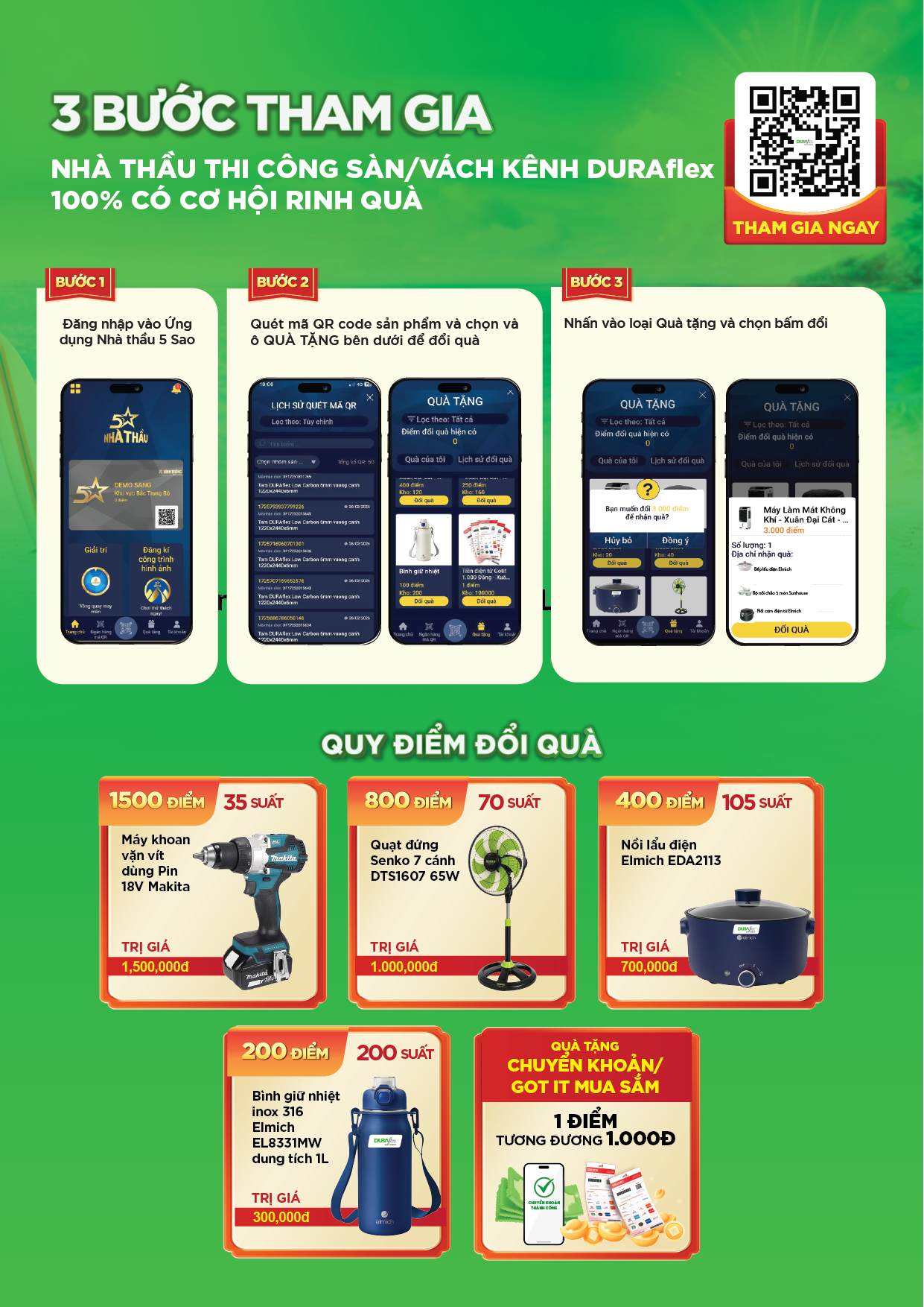 Tham gia chương trình khuyến mãi QUÉT MÃ GIẢI NHIỆT HÈ