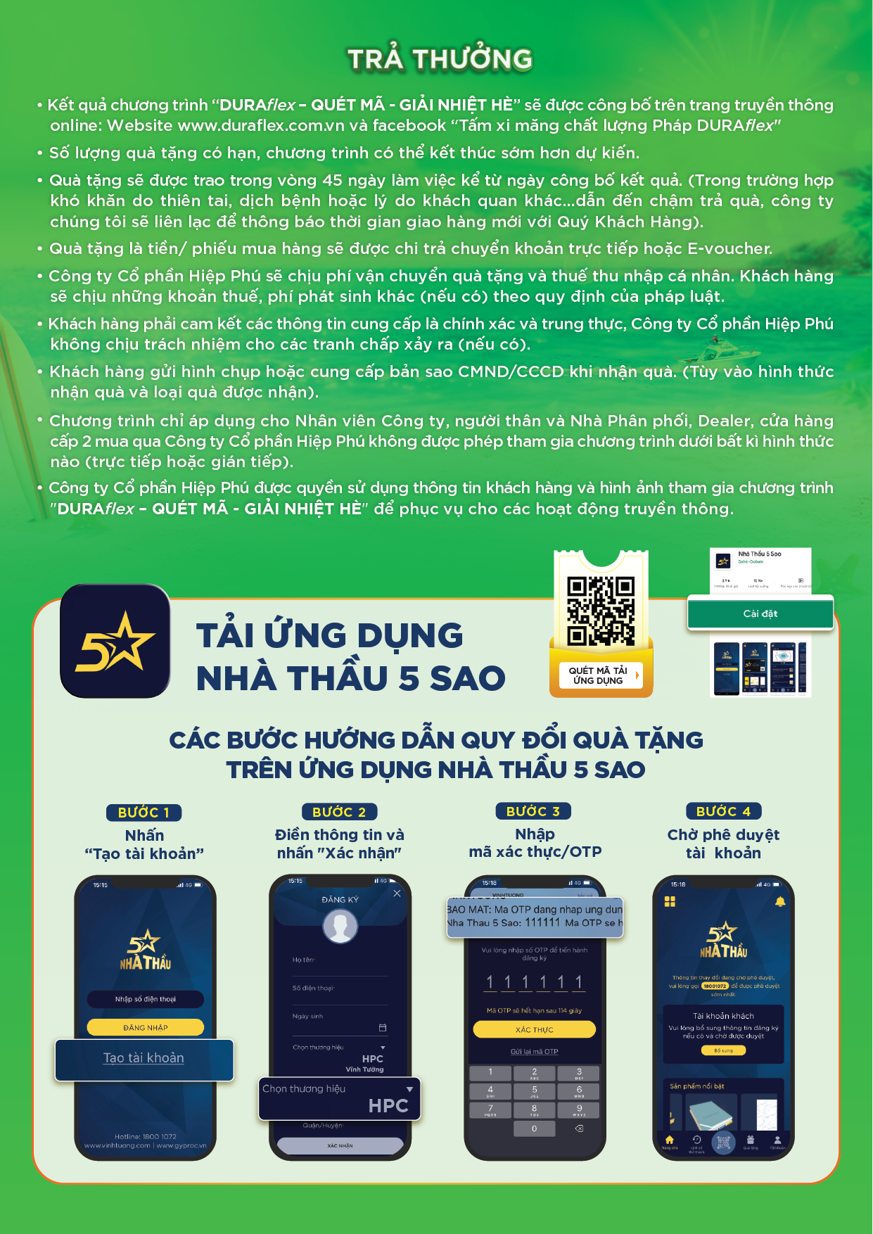 Quy định trả thưởng chương trình khuyến mãi QUÉT MÃ GIẢI NHIỆT HÈ