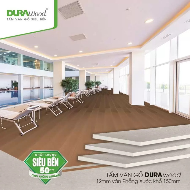 Tấm lót sàn nhà vân xước DURAwood