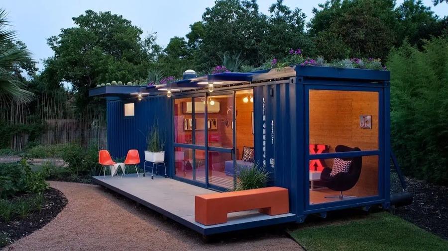 Mẫu nhà container 200 triệu 1 tầng đẹp, đầy đủ tiện nghi