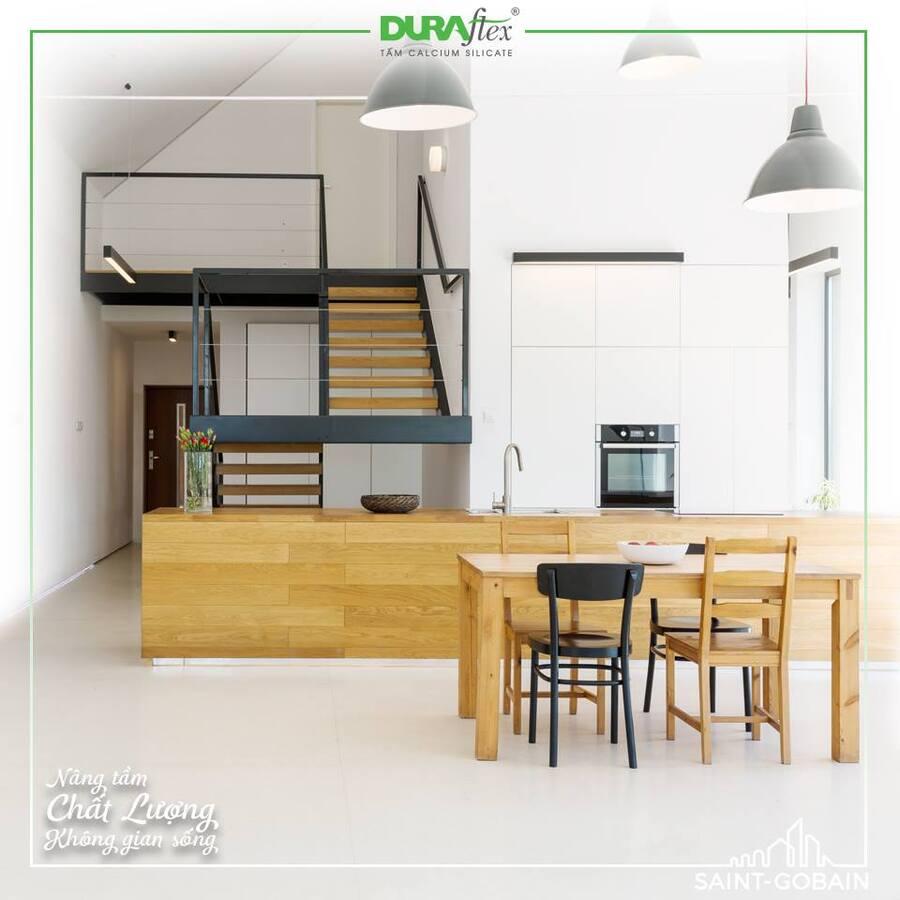 Giải pháp thi công sàn, vách toàn diện cho nhà cấp 4 gác lửng từ tấm DURAflex