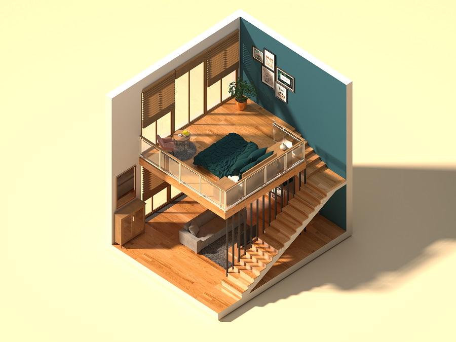 mẫu thiết kế nhà gác lửng đẹp