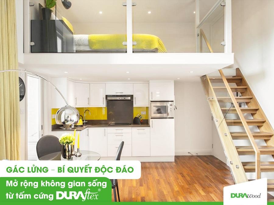 lưu ý lựa chọn mẫu nhà gác lửng với vật liệu thi công từ tấm DURAflex
