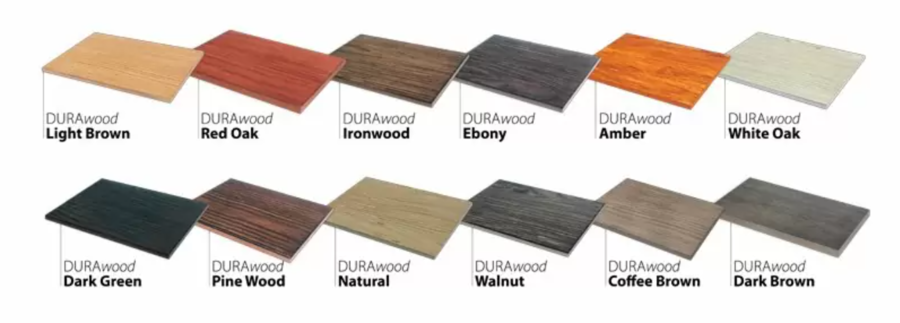 Các mẫu tấm vân gỗ DURAwood phổ biến được nhiều khách hàng quan tâm