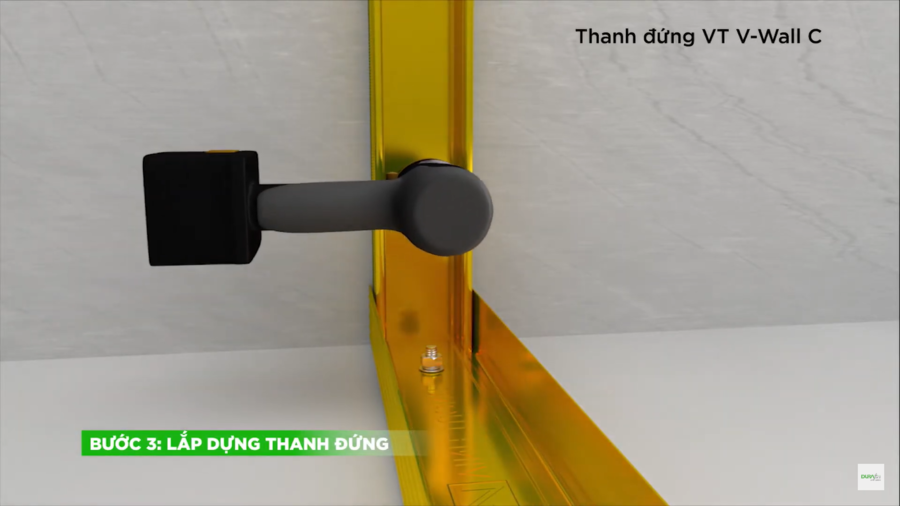 Lắp đặt thanh đứng Vĩnh Tường V-Wall C