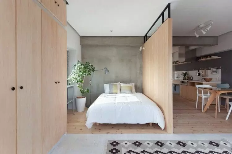 Tấm vách ngăn trang trí phòng khách và phòng ngủ bằng gỗ công nghiệp (Nguồn: Internet)