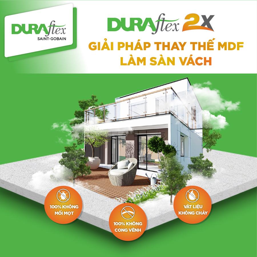 Tấm xi măng DURAflex 2X tự hào là giải pháp thay thế gỗ MDF đáng tin cậy
