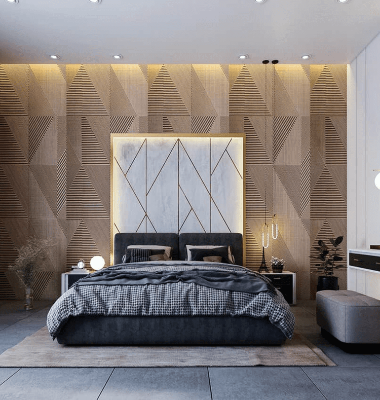 Mẫu ốp tường phòng ngủ bền đẹp, hiện đại
