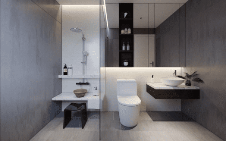 Mẫu thiết kế nhà vệ sinh và nhà tắm riêng đẹp, đơn giản