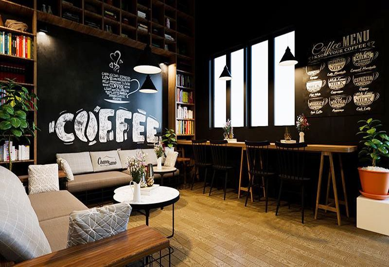 Mẫu thi công quán cafe máy lạnh - văn phòng đẹp, độc đáo