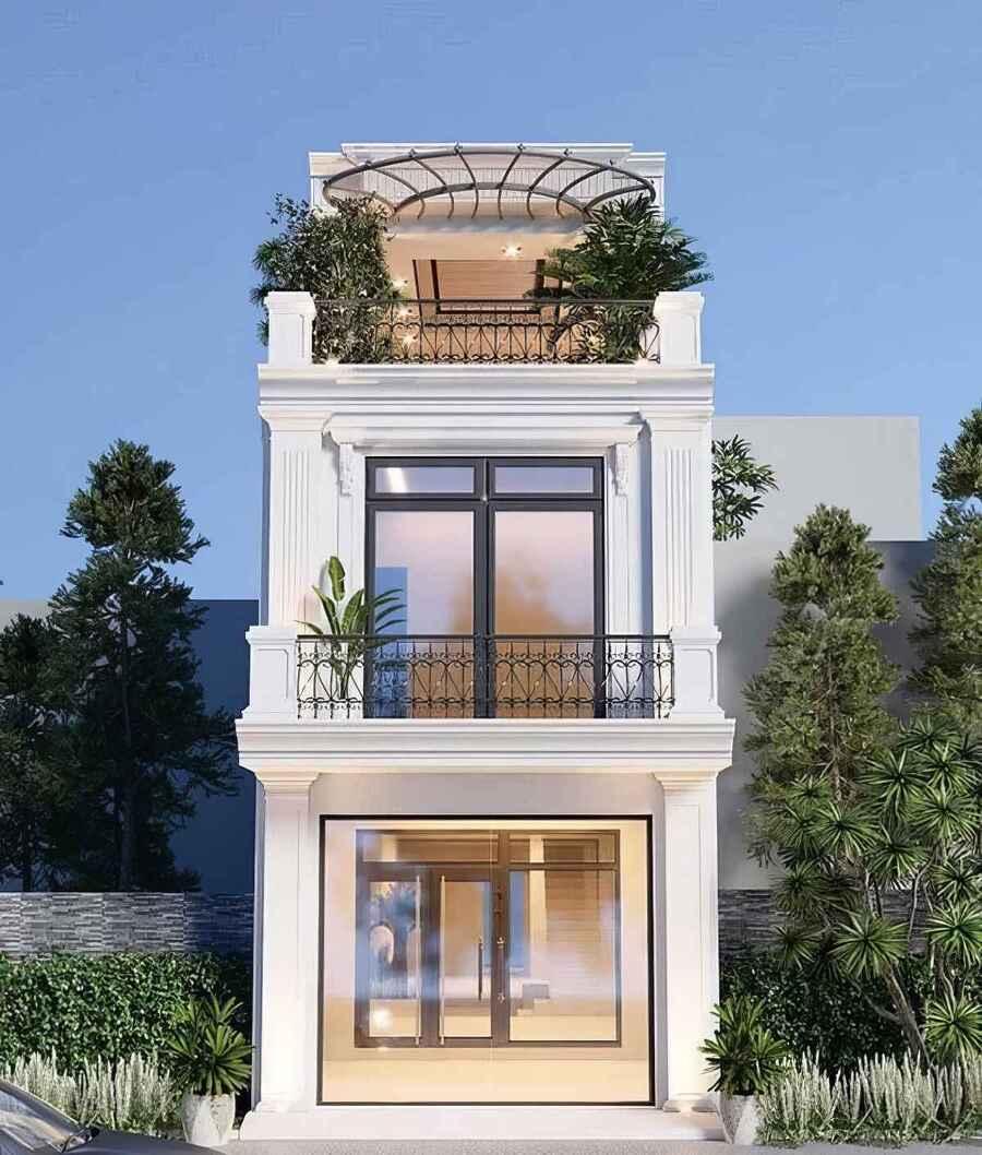 Mẫu nhà ống 2 tầng đẹp