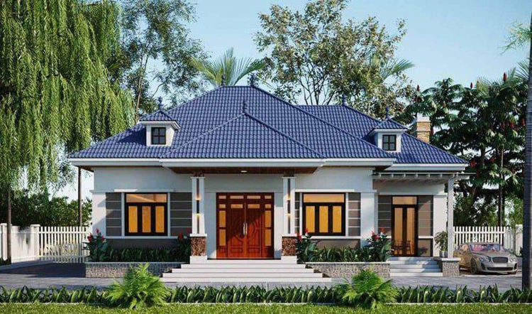 Mẫu nhà cấp 4 100m2 3 phòng ngủ 1 phòng thờ 