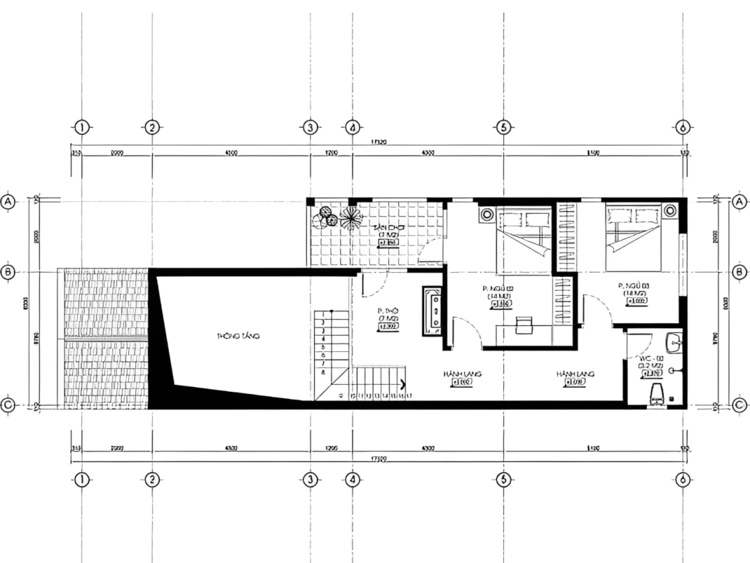 Bản thiết kế nhà cấp 4 mái Thái có gác lửng đẹp