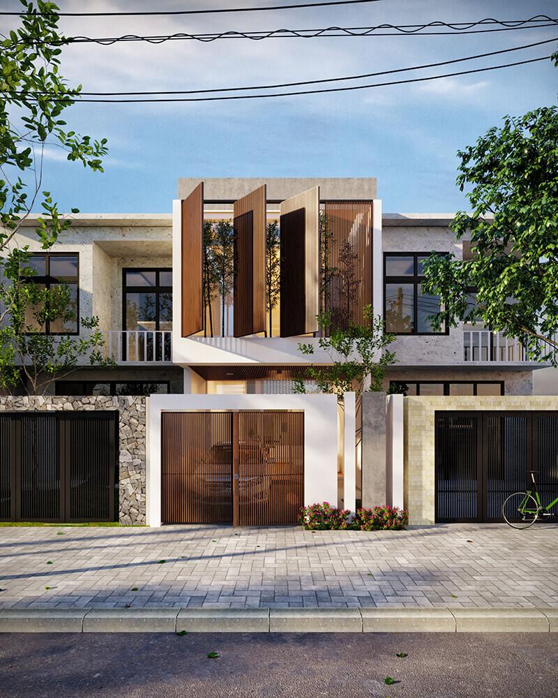 Giá thi công nhà 1 trệt 1 lầu 5x15 trọn gói từ 6.150.000 VNĐ/m²