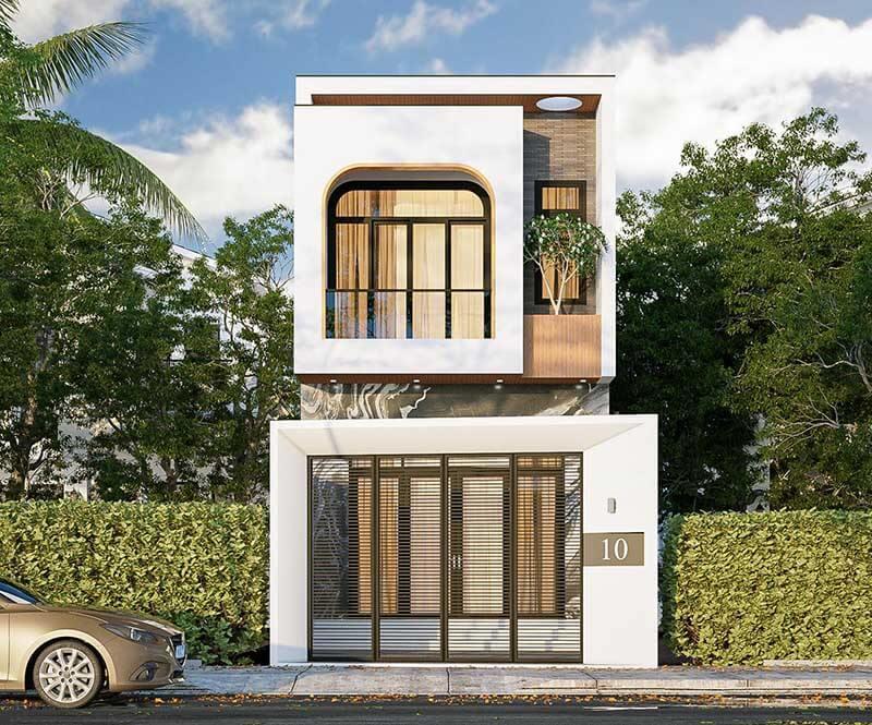 Mẫu nhà 1 trệt 1 lầu 5x15 3 phòng ngủ thiết kế hài hoà, ấn tượng