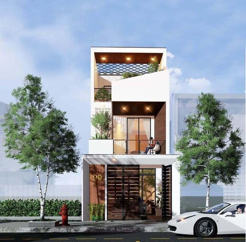 Mẫu nhà 1 trệt 1 lầu 5x20 có 3 phòng ngủ đầy đủ tiện nghi