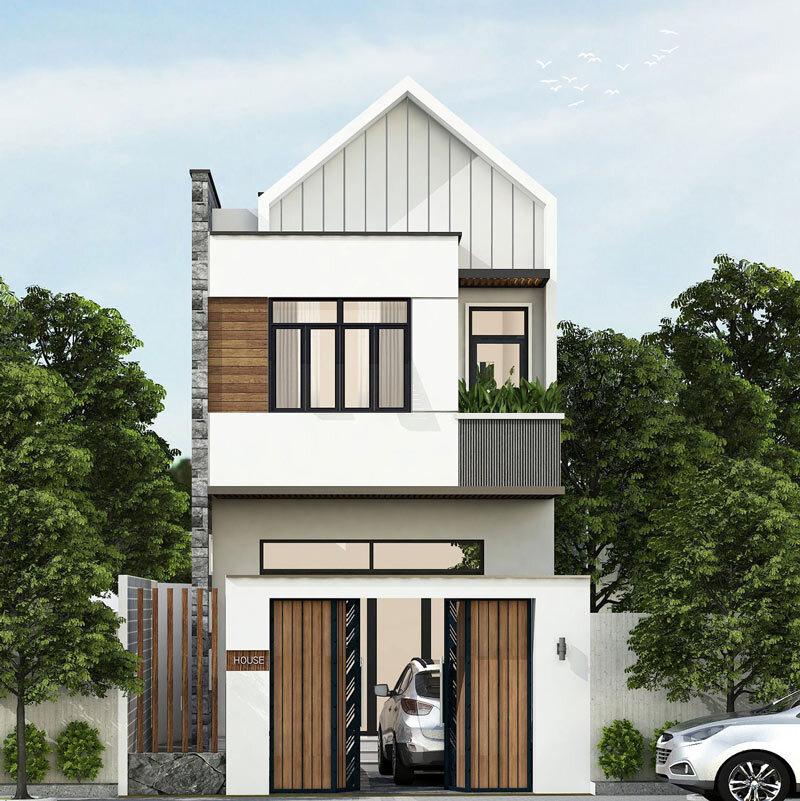 Mẫu nhà 1 trệt 1 lầu 5x20 có 3 phòng ngủ đáp ứng của các gia đình đông thành viên