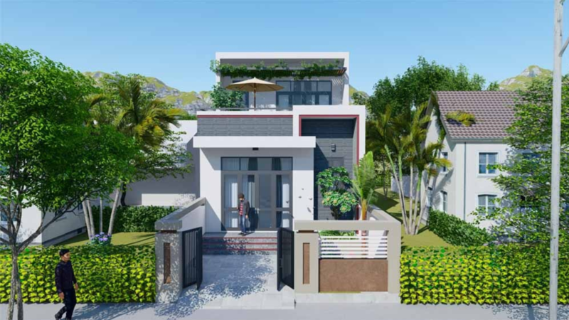 Mẫu nhà 1 trệt 1 lầu 5x20 đẹp, hiện đại hợp xu hướng với ngân sách dưới 1 tỷ