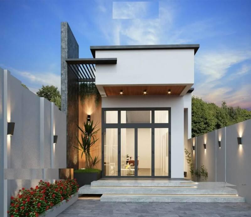 Mẫu nhà ống 1 tầng đẹp 5x20 là kiểu nhà có chiều ngang hẹp, chiều dài lớn