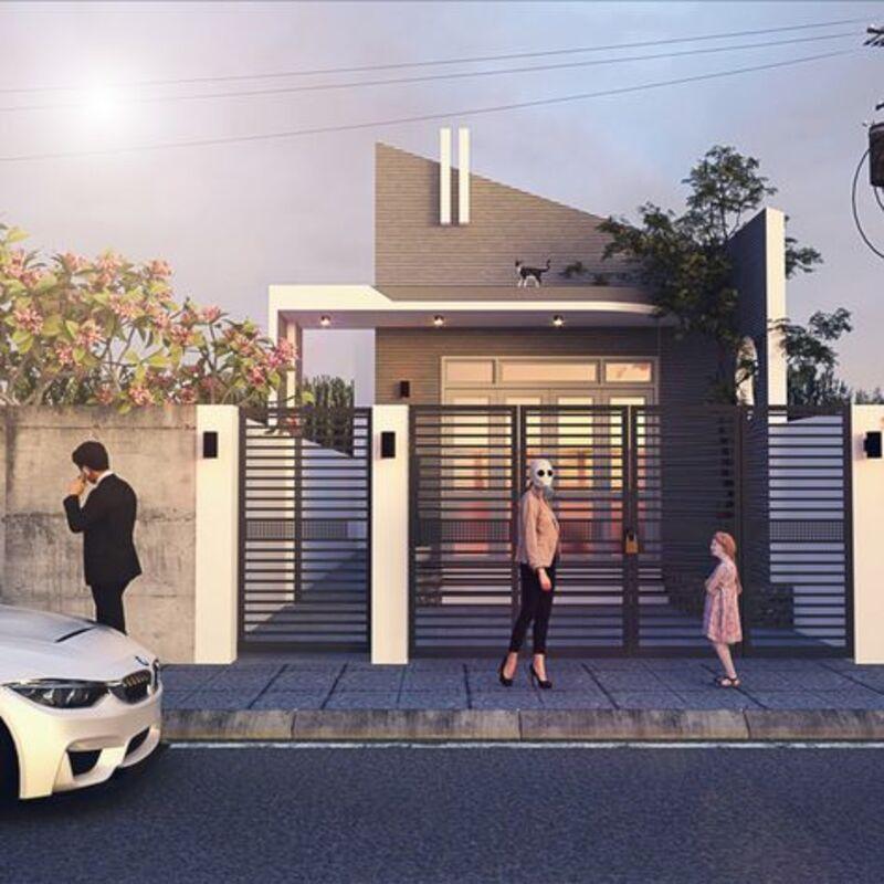 Mẫu thiết kế nhà ống 1 tầng 2 phòng ngủ 5x20 bề thế và đầy đủ tiện nghi