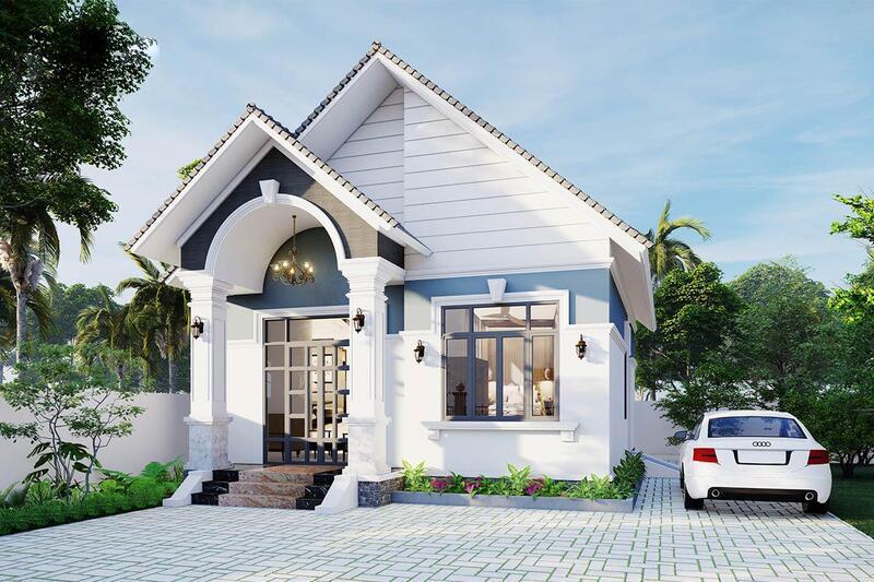 Mẫu thiết kế nhà ống 1 tầng nông thôn đẹp, nổi bật, chi phí thiết kế hợp lý