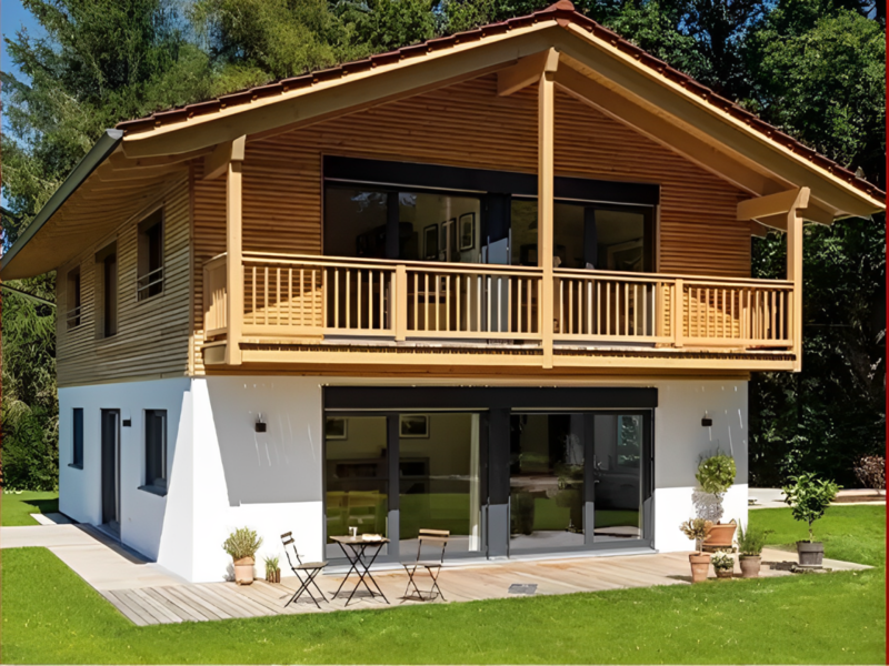 Mẫu nhà tiền chế 2 tầng 5x20 kết hợp kinh doanh phía dưới