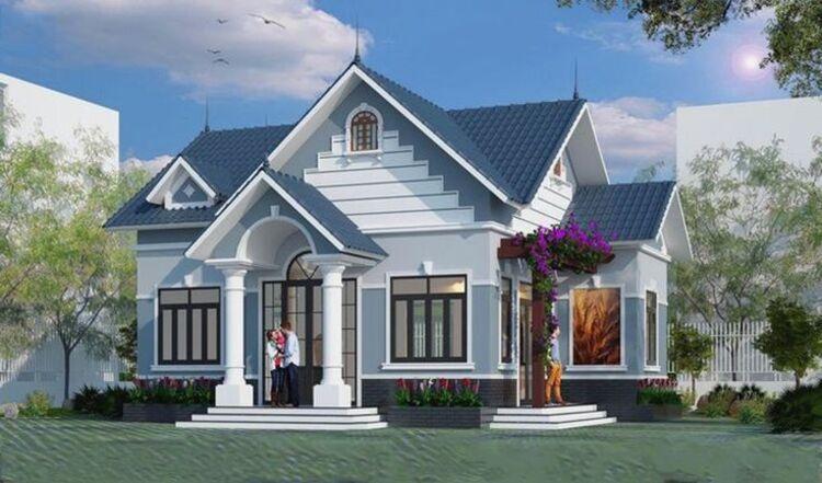 Mẫu nhà cấp 4 4 phòng ngủ mái Thái 400 triệu hài hòa với thiên nhiên