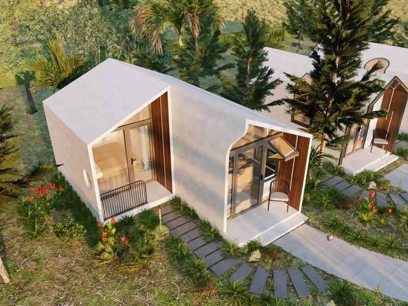 Nhà lắp ghép giá 200 triệu 2 phòng ngủ đẹp đang được yêu thích nhất hiện nay