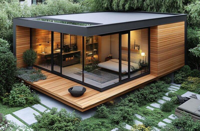 Nhà lắp ghép 500 triệu phong cách Bắc Âu đơn giản, ấm cúng