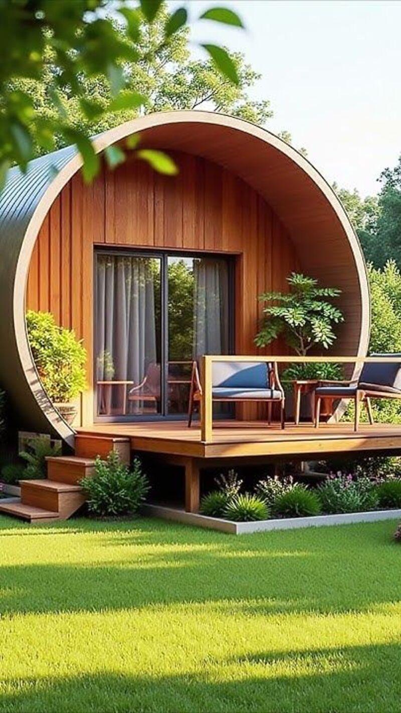 Nhà lắp ghép 500 triệu mái vòng ấn tượng với thiết kế mềm mại, độc đáo