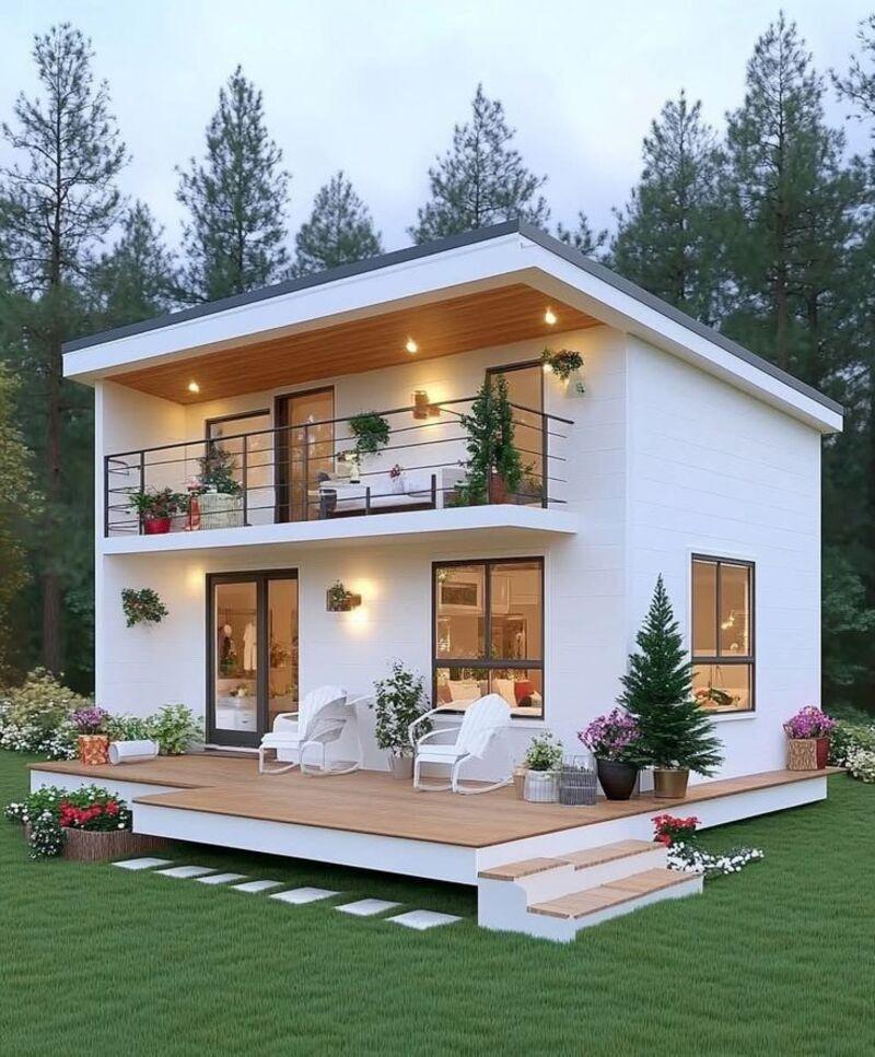 Mẫu nhà lắp ghép 500 triệu 2 tầng đáp ứng tốt nhu cầu sinh hoạt của gia đình từ 4 đến 6 người