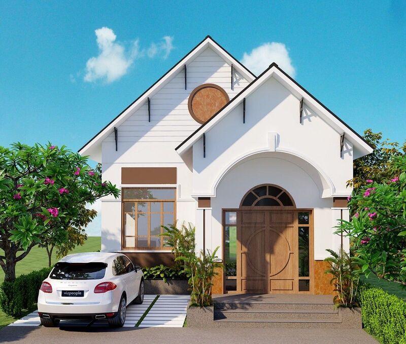 Mẫu nhà ống cấp 4 có gara đẹp, hiện đại, chi phí thấp