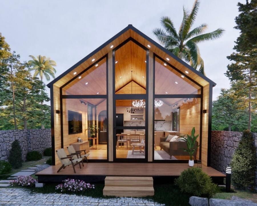 Chi phí thi công nhà tiền chế có 2 phòng ngủ sẽ có sự chênh lệch nhất định