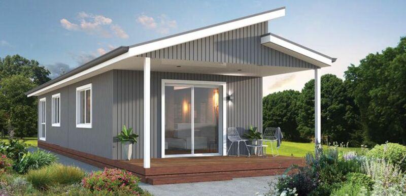 Mẫu nhà cấp 4 nông thôn tiền chế mang nét mộc mạc, gần gũi với thiên nhiên