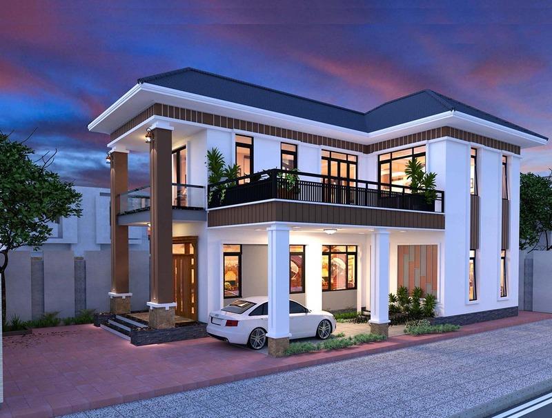 Cách khắc phục nhà chữ L bị khuyết tại các hướng Đông, Tây, Nam, Bắc