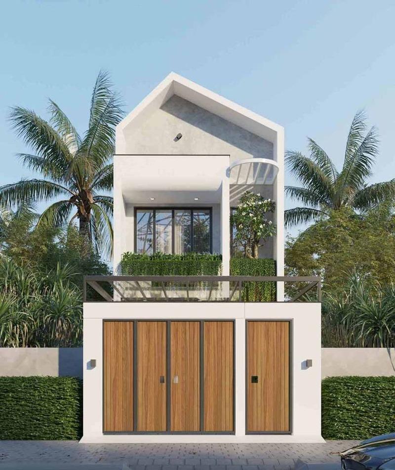 Mẫu xây nhà 1 trệt 1 lầu 400 triệu thường ưu tiên các kiến trúc đơn giản