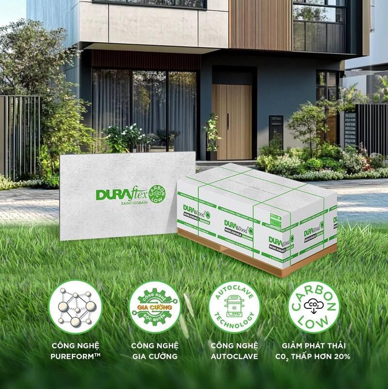 Tấm cemboard với ưu điểm bền chắc, chịu ẩm tốt và dễ thi công
