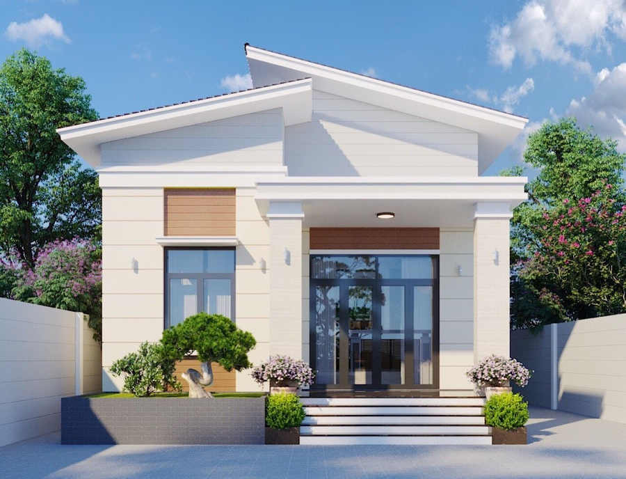 Nhà cấp 4 đẹp 5x20 giá rẻ 100 triệu có 3 phòng ngủ dành cho gia đình 4-6 người