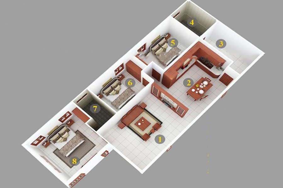 Hạn chế các không gian dư thừa, tập trung những khu vực đáp ứng nhu cầu cơ bản