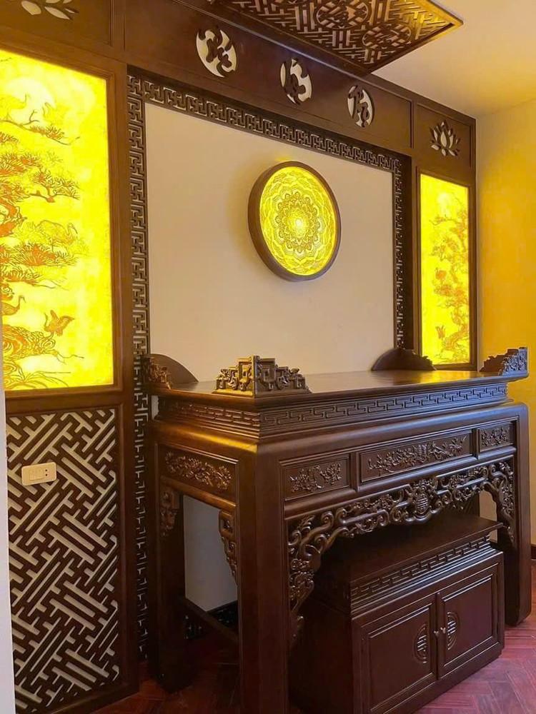 Vách ngăn phòng thờ đẹp, ấn tượng