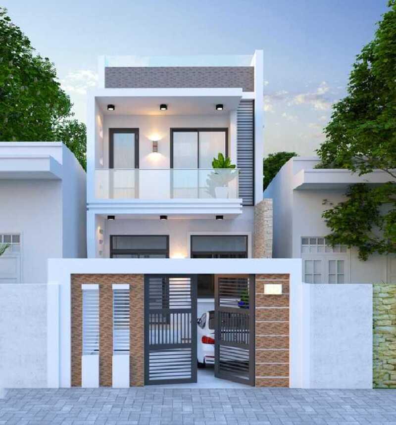 Mẫu nhà 1 trệt 1 lầu 5x18 hiện đại, tối giản, đầy đủ tiện nghi